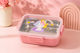 Stainless Steel Kids' Food Container Unicorns Pink