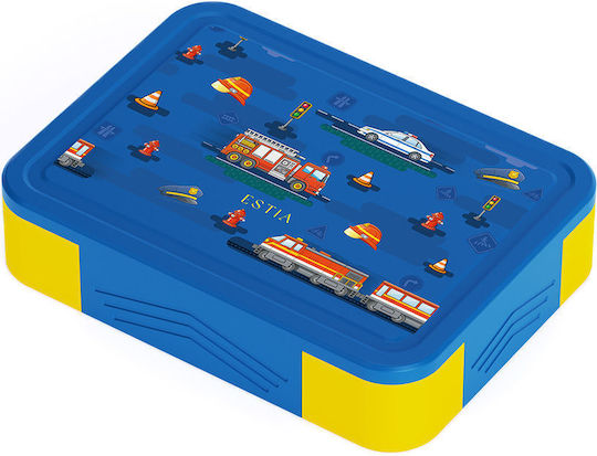 Estia Save The Aegean Plastic Kids Food Container 1.33lt City Heroes