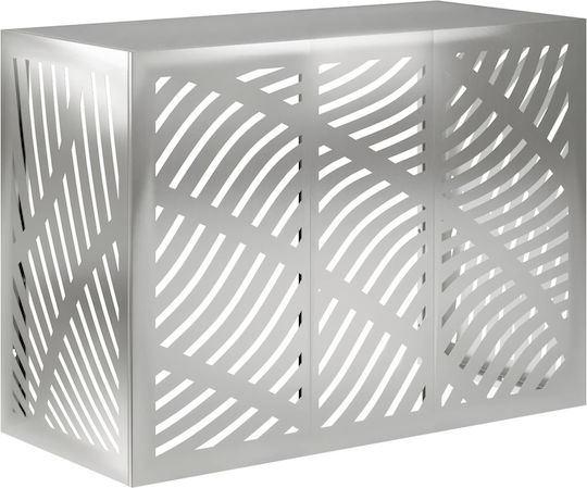 Vidaxl Abdeckung der Außeneinheit Klimaanlage Silber 110 X 50 X 80 Cm