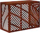 vidaXL Abdeckung der Außeneinheit Klimaanlage Rusty 110 x 50 x 80 cm