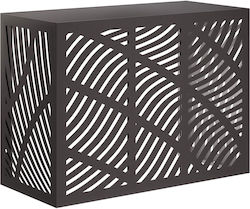 vidaXL Air Conditioner Cover Black 110 x 50 x 80 cm Steel vidaXL Air Conditioner Cover Black 110 x 50 x 80 cm Steel