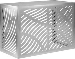 vidaXL Abdeckung der Außeneinheit Klimaanlage Silber 100 X 50 X 70 Cm