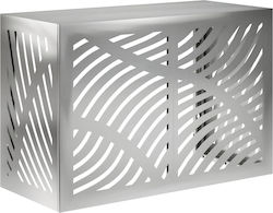 Vidaxl Abdeckung der Außeneinheit Klimaanlage Silber 90 X 40 X 60 cm
