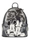 Up Kids Grey Backpack Disney Mickey & Minnie Ghost Light Up Glow Mini