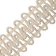 Vostex Nähzubehör Ecru Baumwoll Stretch Gurtband 6,5 cm Meter