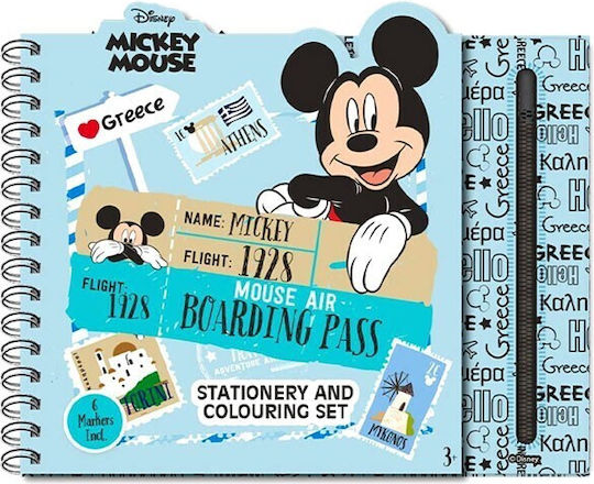Mickey Zeichenblöcke Malstifte & Etui Set 38 Stück