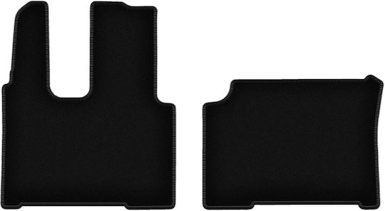 Covorașe Auto Velur Negru Basic Mercedes Actros Mp4 Cabină Îngustă 2011-2019