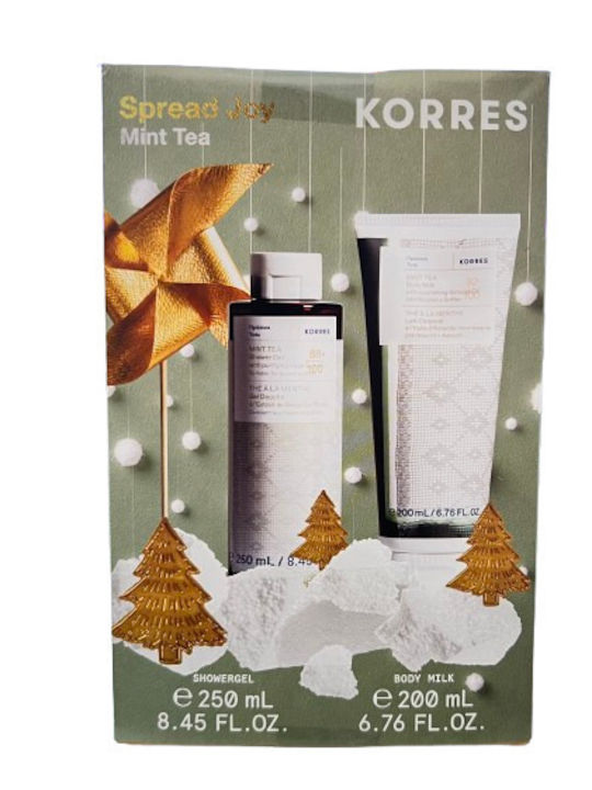 Korres Spread Joy Hautpflege-Set für Feuchtigkeitsspendend & Reinigung Körper Mint Tea 2 Menge Korres Spread Joy Hautpflege-Set für Feuchtigkeitsspendend & Reinigung Körper Mint Tea 2 Menge