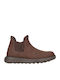 Leather Women's Ankle Boots Brown