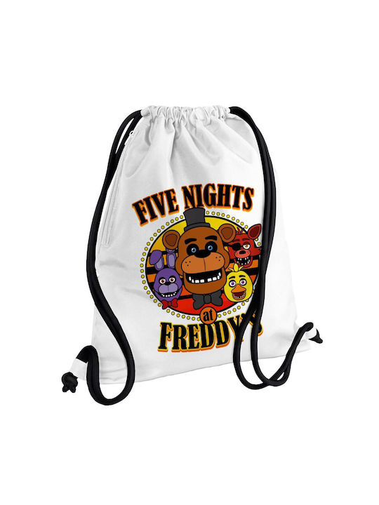 Koupakoupa Five Nights At Freddy's KP_34934_gymbag-bb Weißer Sporttasche Für Die Rückseite