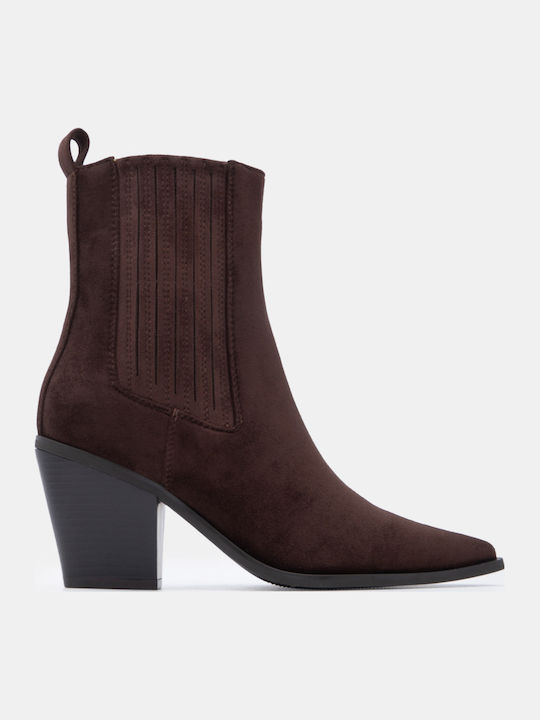 Luigi Suede Women's Ankle Boots Cowboy with Med...