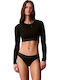 Women's Sports Bra Black with Lining