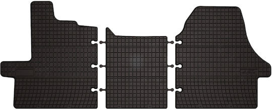 Gummierte Auto Fußmatten Fiat Ducato III Van Typ 250 2006-2014 Schwarz Passgenau