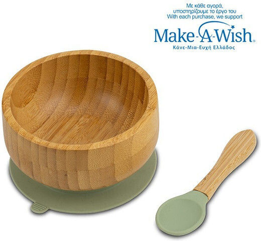 Nava Nava Baby- und Kinder-Essgeschirr aus Bamboo mit Rutschfester Basis 2er-Pack
