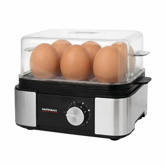 Gastroback Egg Cooker 6 Egg Capacity 400W Silver