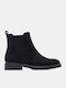 Wildleder Damen Stiefeletten Schwarz