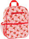 Stephen Joseph Backpack School Bag Kindergarten with Water Bottle Holder Red 28 x 9 x 33cm