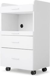 Habys Medical Table on Wheels Nursing with Drawer W50.5xL37xH84cm T-SS145