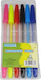 Teka Marcatoare fluorescente Pixuri Ballpoint 6 buc în 6 Culori