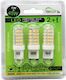 Polihome Becuri LED 5W pentru Soclu G9 Alb Rece 440lm 3 Buc