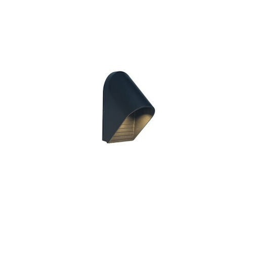 Eurolamp Wall-Mounted Outdoor Lighting with Shade LED IP54 5W with Warm White Light 14.5x7x9.5cm Eurolamp Wall-Mounted Outdoor Lighting with Shade LED IP54 5W with Warm White Light 14.5x7x9.5cm