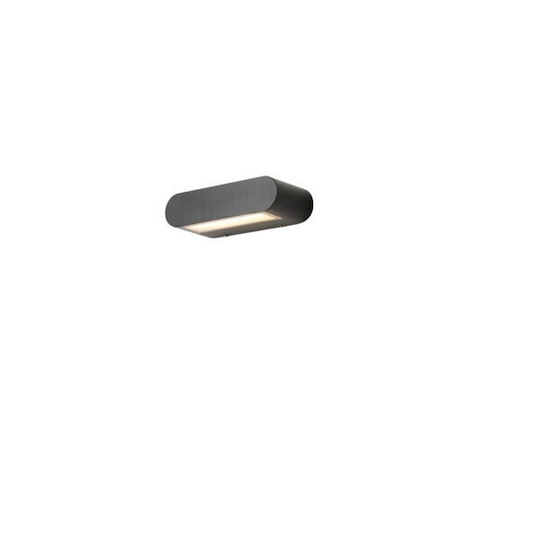 Eurolamp Wall-Mounted Outdoor Lighting with Shade LED IP54 12W with Warm White Light 20x5x8cm