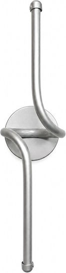 VenCore Modern Wall Lamp with Integrated LED and Adjustable White Light Silver 11x14cm