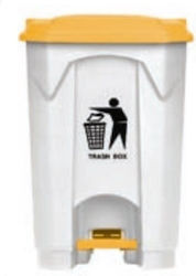 Delta Cleaning Plastic Waste Bin with Pedal 68lt White