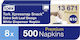 Napkin Packaging White 2-Ply 21.6x21.3cm 40x100pcs Tork Xpressnap Snack Extra Soft 13671