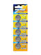 HOMie WS Xtreme Power Lithium Uhrenbatterien CR2025 3V 5 Stück