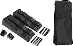 Car Ramps Set 2.5 Tons Stoppers Storage Bag Black