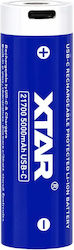 XTAR 21700 5000mAh 3.6V