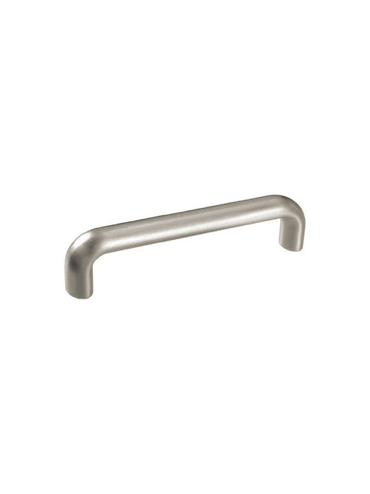 Viometale 05.05 Möbelgriff aus Metall Nickel Matt mit Lochabständen 96mm 05.05-96.59