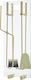 Zogometal Zogometal Kaminwerkzeug-Set mit Ständer-Halter-Set in Ivory