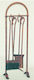 Metallotechniki Fireplace Tool Set With Bronze Stand Holder