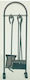 Metallotechniki Fireplace Tool Set With Bronze Stand Holder