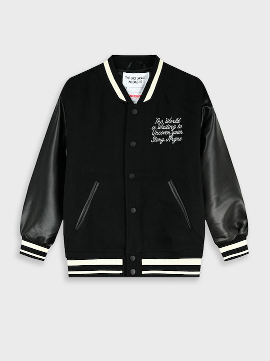 Kids Bomber Short Black