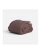 Nef-Nef Homeware Set Quilt Single with Microfiber Filling 160x220cm Chroma Brown 330 GSM