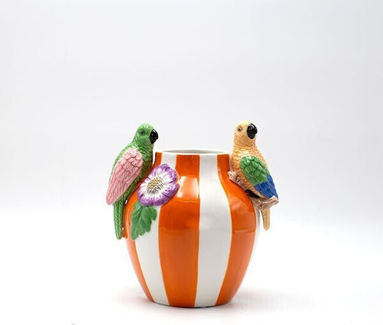 Eurolamp Vase Keramik Mehrfarbig 17x14xH18,2cm
