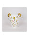 Eurolamp Dekorative Keramikvase Weiß 33,5x15,2xH37,5cm