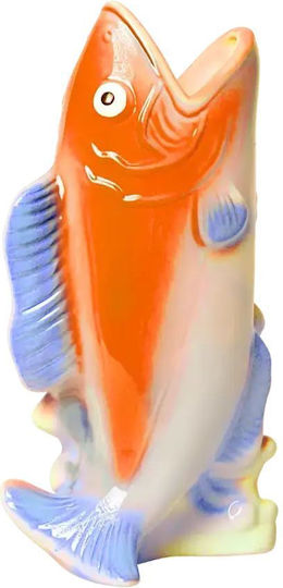 Kitsch Kitchen Keramische Vase Orange 11,5xH22cm