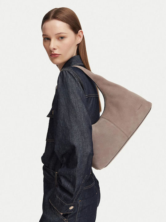 Slouchy Suede Leather Women's Shoulder Bag Suede Moonstruck Suede