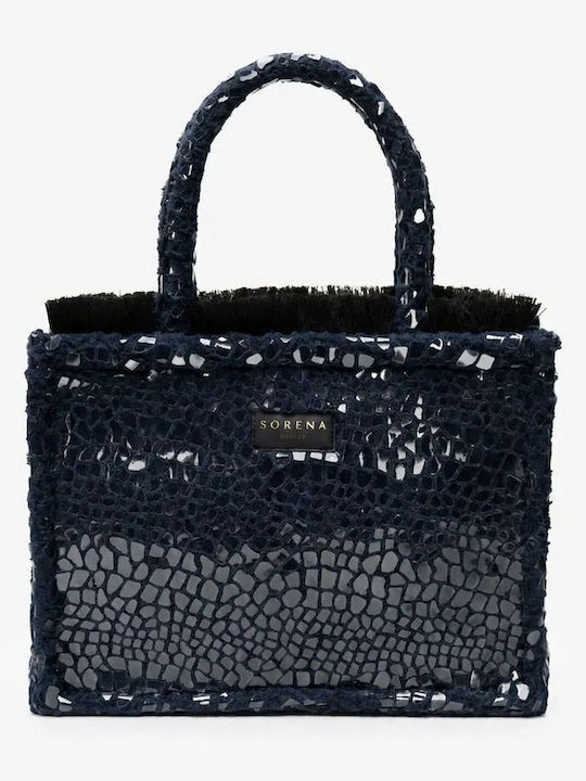 Nolita Fabric Women's Croco Blue Tote Bag