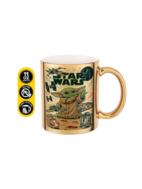 Koupakoupa Grogu Ceramic Mug Gold 330ml