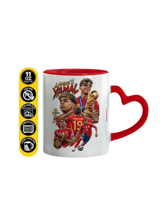 Koupakoupa Lamine Yamal Ceramic Mug Red 330ml