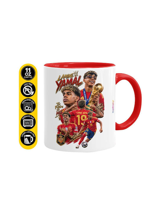 Koupakoupa Lamine Yamal Ceramic Mug Red 330ml
