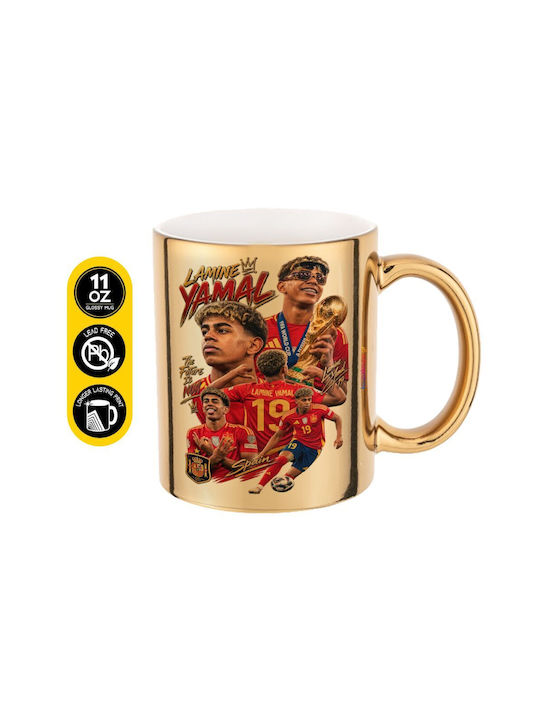Koupakoupa Lamine Yamal Ceramic Mug Gold 330ml