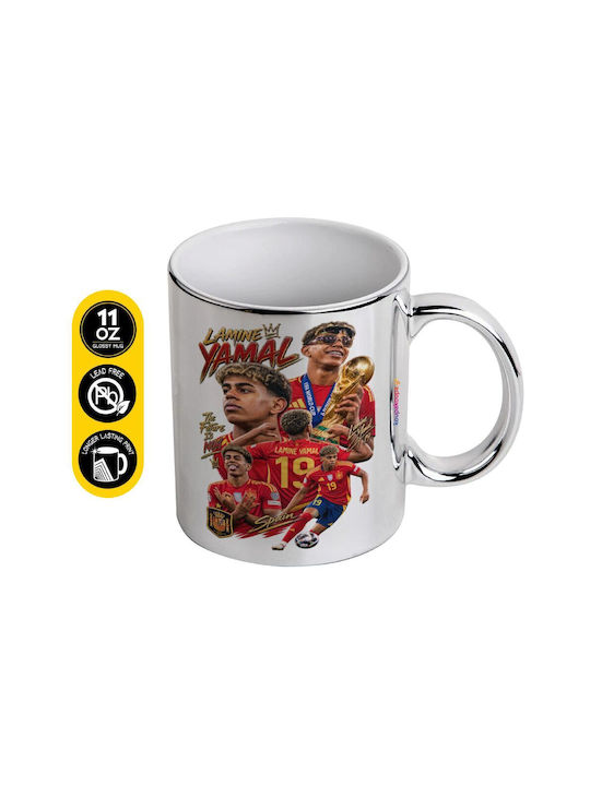 Koupakoupa Lamine Yamal Ceramic Mug Silver 330ml