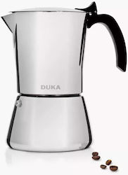 Duka Μπρίκι Espresso 6cups Inox Ασημί Duka Μπρίκι Espresso 6cups Inox Ασημί