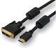 Logo Cablu DVI-D male - HDMI male 2m Negru